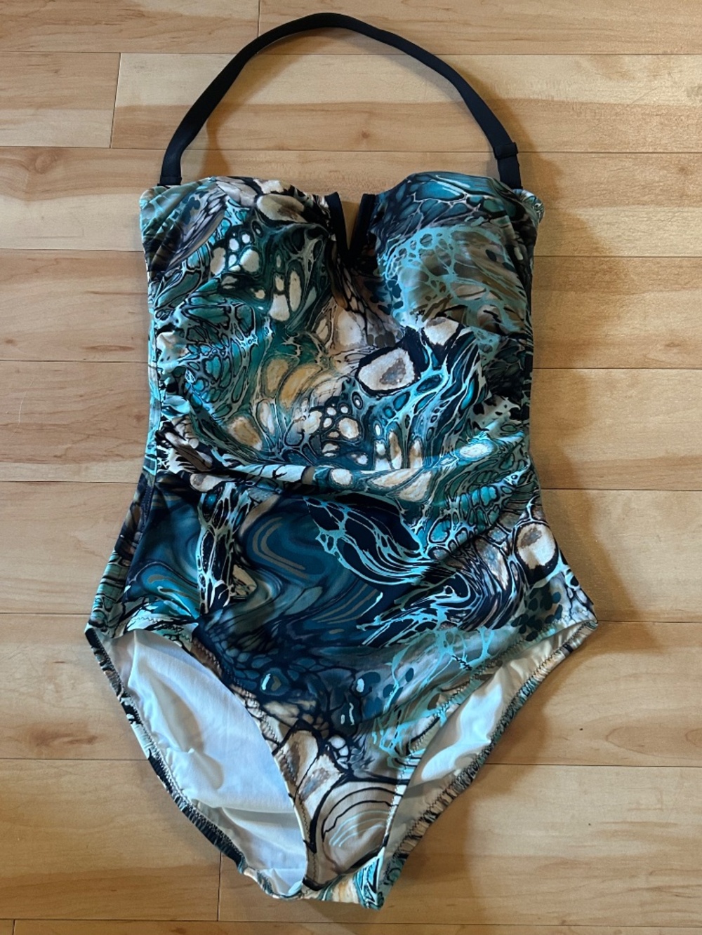 Shan Swimwear Classic One Piece Bandeau SIZE 12 NWOT - Picture 6 of 6